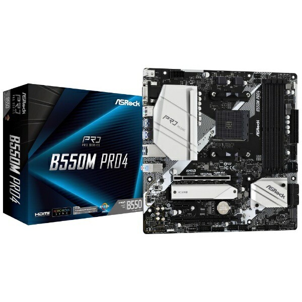 【新品】ASROCK アスロック マザーボード B550M Pro4 MicroATX /Socket AM4