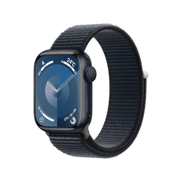 【ラッピング可】【即日発送】【国内版】【新品】Apple Watch Series 9 GPSモデル 41mmミッドナイトアルミニウムケースとミッドナイトスポーツループ MR8Y3J/A