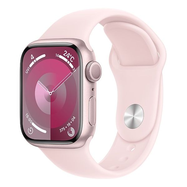 【ラッピング可】【即日発送】【国内版】【新品】Apple Watch Series 9 GPSモデル 41mmピンクアルミニウムケースとライトピンクスポーツバンド - M/L MR943J/A
