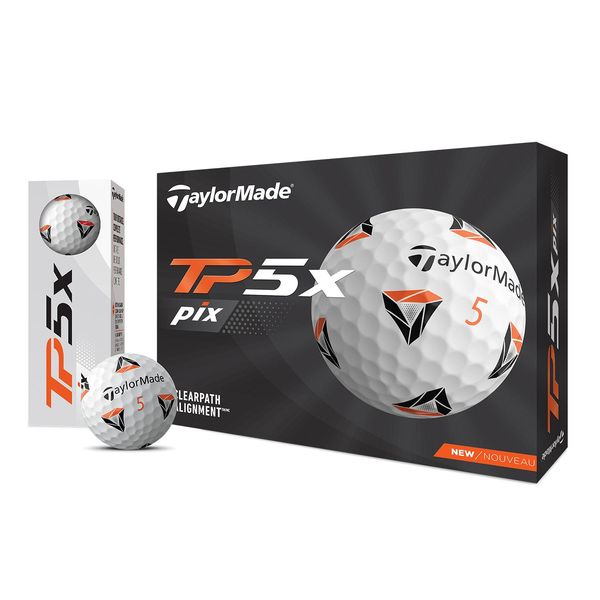 【ラッピング可】【即日発送】【新品】TaylorMade Golf テーラーメイド ゴルフボール TP5x Pix ボール 2021年モデル 1ダース 12個入り N7606401