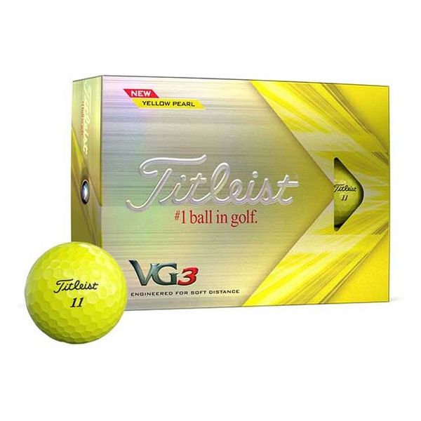 【ラッピング可】【即日発送】【新品】Titleist タイトリスト ゴルフボール VG3 1ダース（12球入り） 2022年版 イエローパール