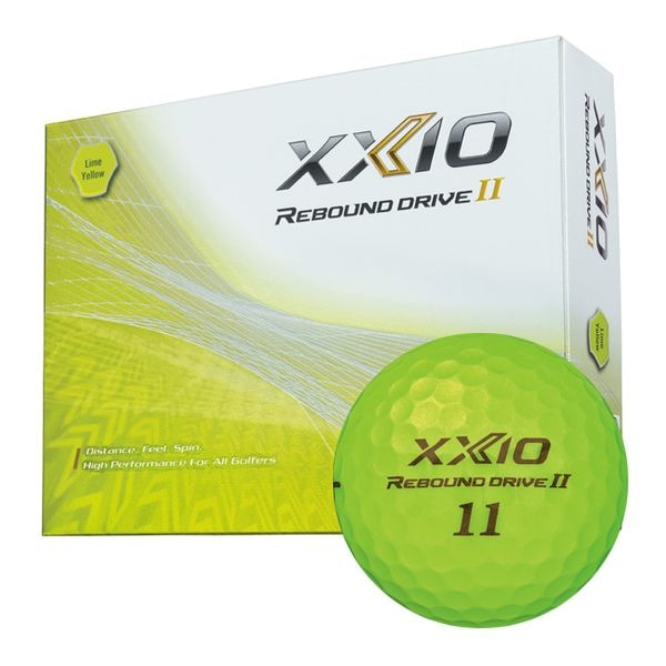 【ラッピング可】【即日発送】【新品】DUNLOP XXIO ダンロップ ゼクシオ ゴルフボール ゼクシオ リバウンド ドライブ 2 XXIO REBOUND DRIVE2 1ダース(12球) ライムイエロー
