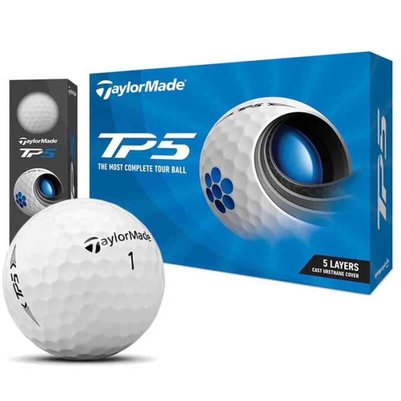 【ラッピング可】【即日発送】【新品】TaylorMade テーラーメイド ゴルフボール TP5 ボール 2021年モデル N0802601　ホワイト