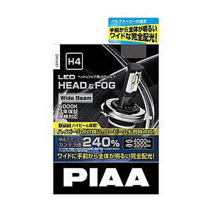 【新品】PIAA ピア 車用ライト・ランプ  LEH140 LED 6000K H4