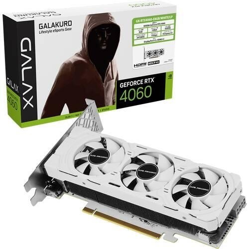 【新品】NVIDIA 玄人志向 RTX4060 搭載 グラフィックボード GDDR6 8GB 搭載モデ GK-RTX4060-E8GB/WHITE/LP