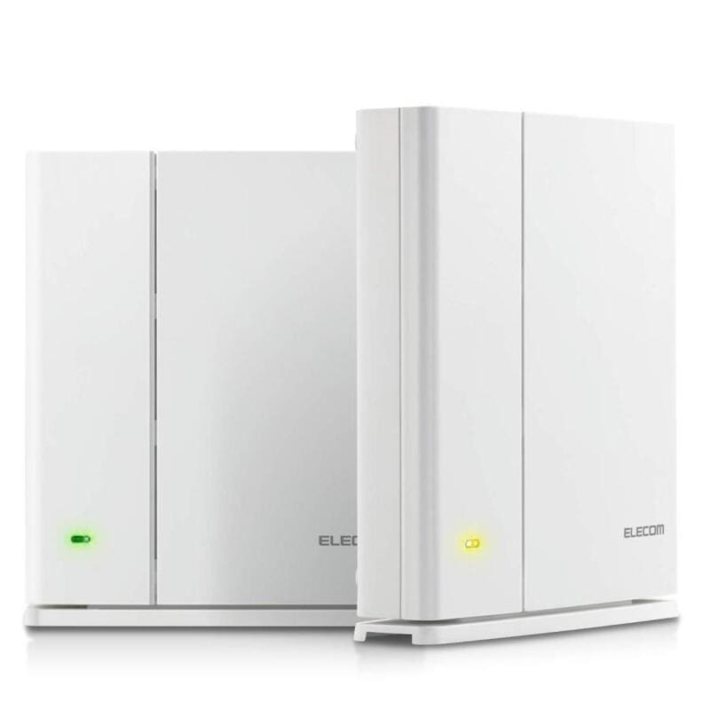 【新品】ELECOM エレコム Wi-Fiルーター 親機 中継機セット WMC-2HC-W ホワイト