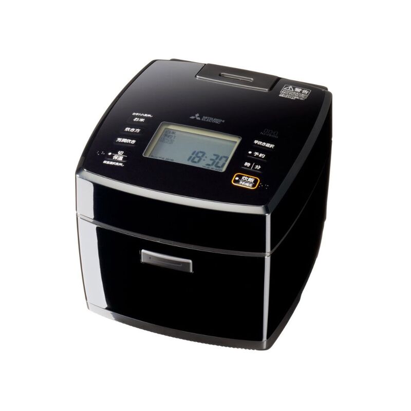 【即日発送】【新品】MITSUBISHI 三菱 IH炊飯器 備長炭 炭炊釜 NJ-VS18G-B 黒曜