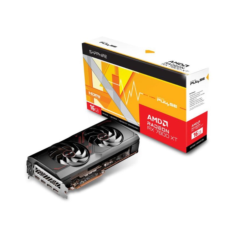 【新品】SAPPHIRE グラフィックボード SAPPHIRE PULSE Radeon RX 7800 XT GAMING 16GB GDDR6 PCIExp 16GB