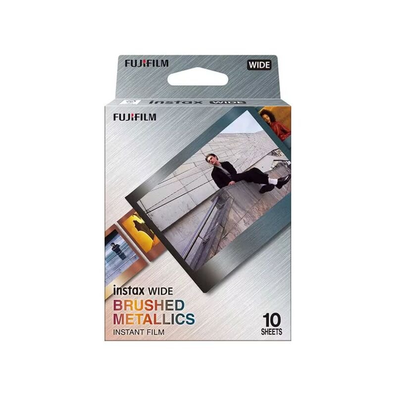 【ラッピング可】【即日発送】【新品】FUJIFILM フジフイルム instax WIDE用フィルム BRUSHED METALLICS 10枚入り