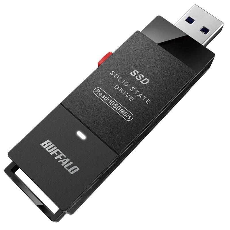 【新品】BUFFALO バッファロー 外付けSSD 1TB SSD-SCH1.0U3-BA ブラック