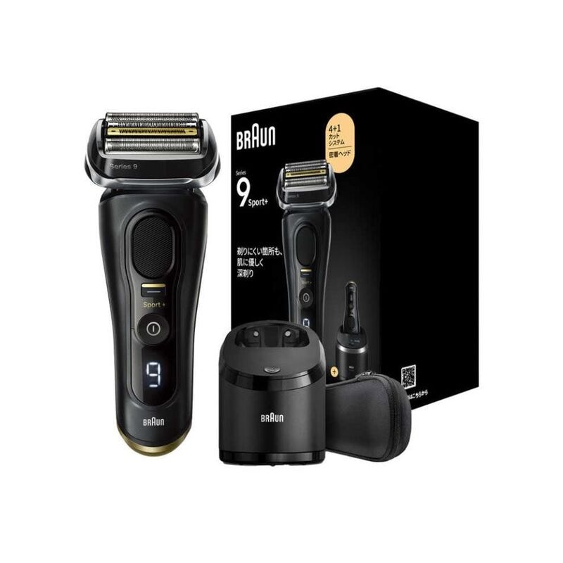 【即日発送】【新品】BRAUN ブラウン 電気シェーバー 洗浄機モデル 海外対応 シリーズ9 Sport+ 9350cc ブラック