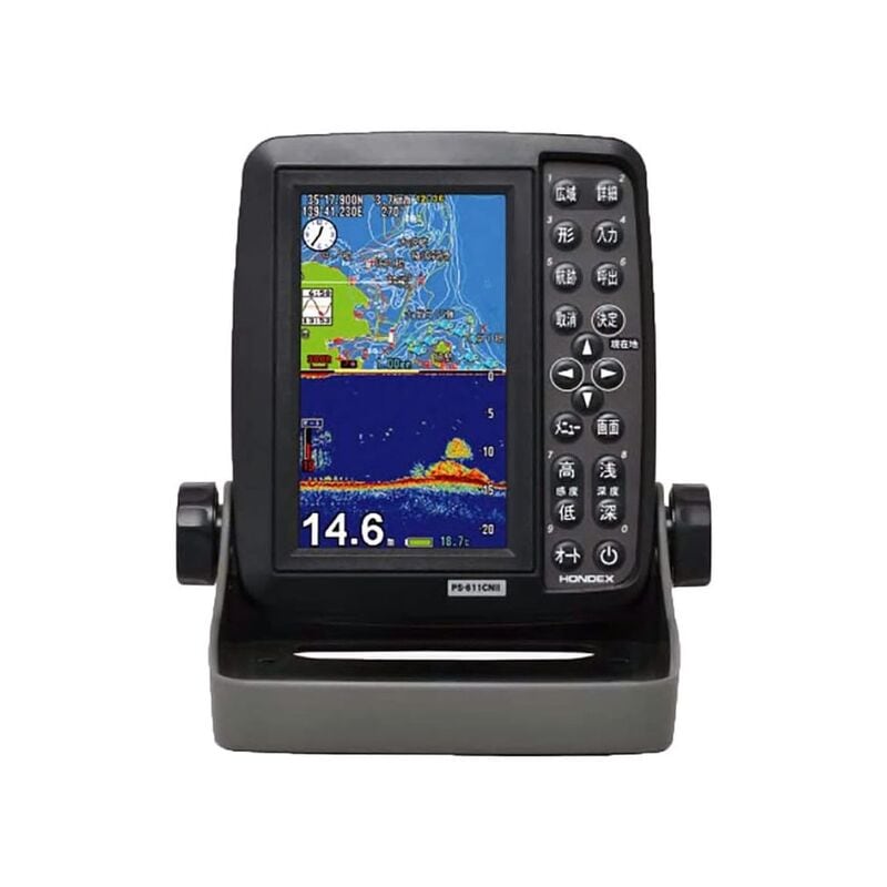 【新品】HONDEX ホンデックス 魚群探知機 5型ワイド液晶 GPS魚探 PS-611CN II