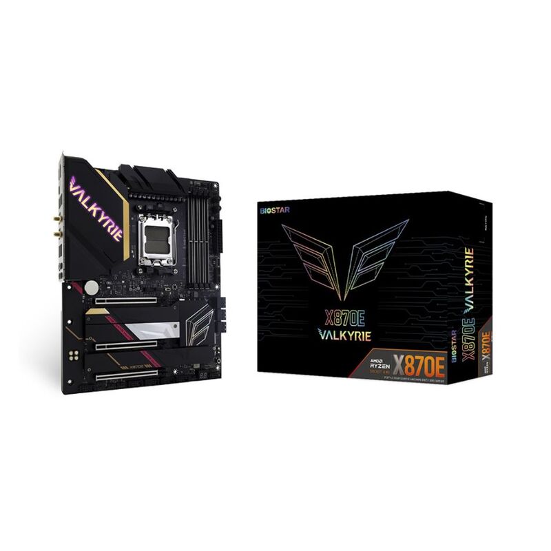 【新品】BIOSTAR バイオスター ゲーミングマザーボード AMD X870Eチップセット搭載 X870E VALKYRIE