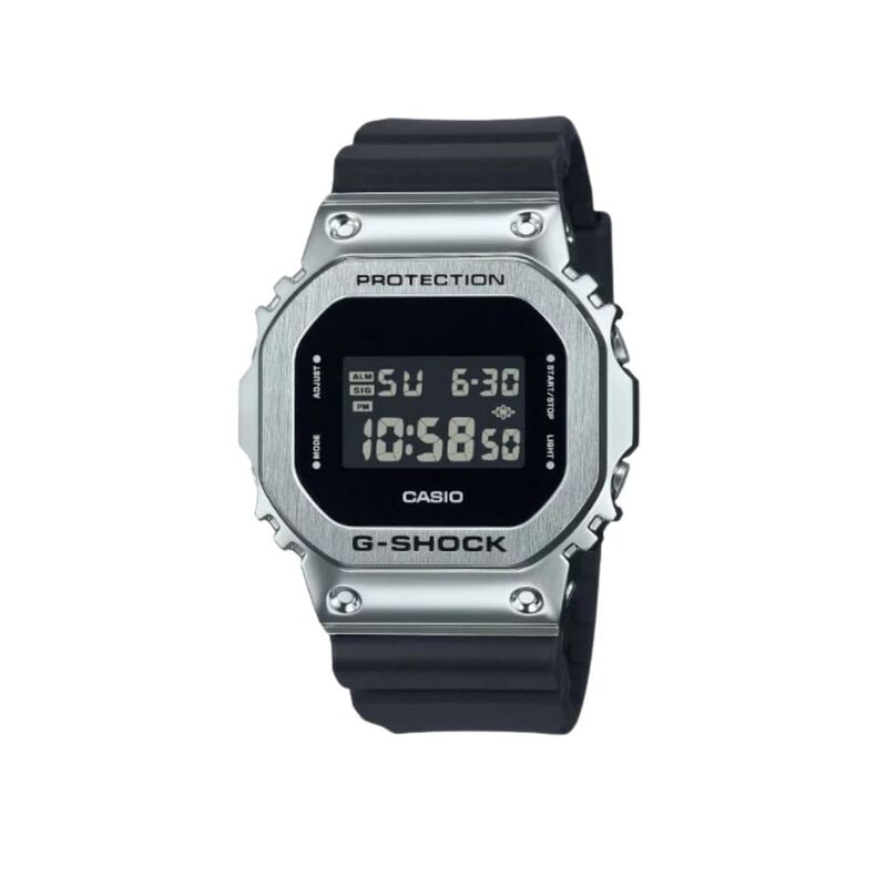 【ラッピング可】【即日発送】【新品】CASIO カシオ 腕時計 5600 シリーズ G-SHOCK GM-5600U-1JF ブラック シルバー