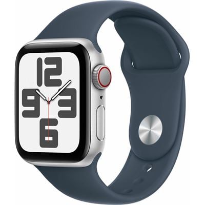 【ラッピング可】【即日発送】【安心！当社1ヶ月保証付き】【整備済品】Apple watch SE 第2世代 Cellularモデル 40mm MRGM3ZP/A シルバー/ストームブルースポーツバンド M/L