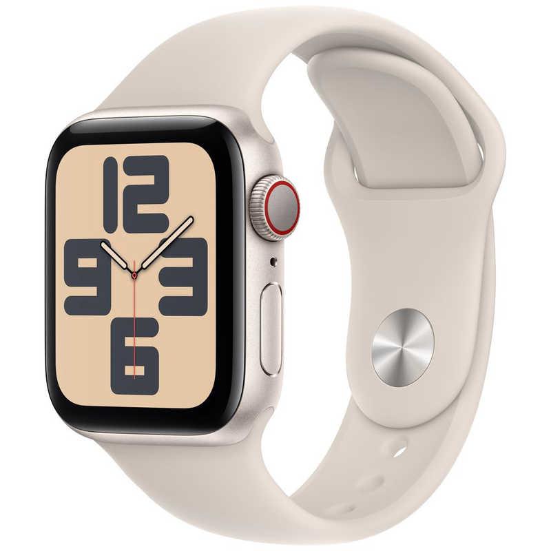 【ラッピング可】【即日発送】【安心！当社1ヶ月保証付き】【整備済品】Apple watch SE 第2世代 Cellularモデル 40mm MRG13J/A スターライトスポーツバンド M/L
