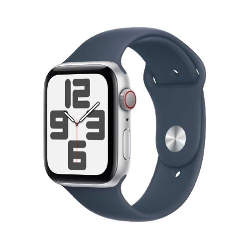 【ラッピング可】【即日発送】【安心！当社1ヶ月保証付き】【整備済品】Apple watch SE 第2世代 Cellularモデル 44mm MRHJ3J/A シルバー/ストームブルースポーツバンド M/L