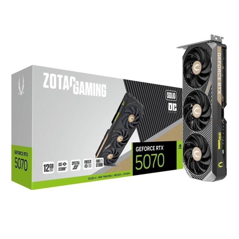 【新品】ZOTAC ゾタック ZOTAC GAMING GeForce RTX 5070 SOLID OC ZT-B50700J-10P PCIExp 12GB