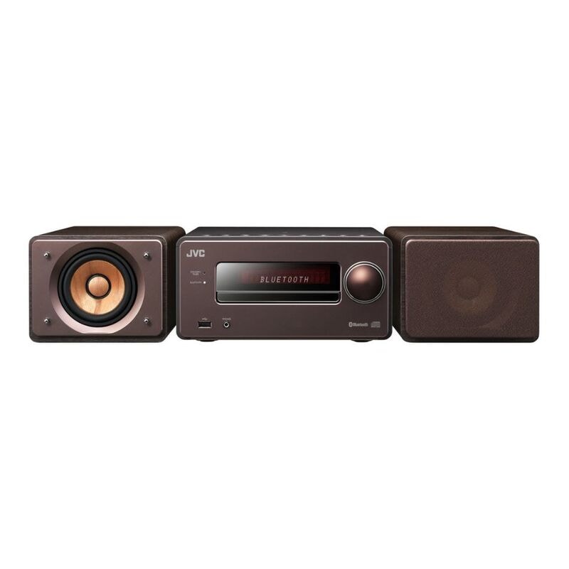 【新品】JVC ミニコンポ ウッドコーンスピーカー搭載 WOOD CONEEX-S55-T ブラウン