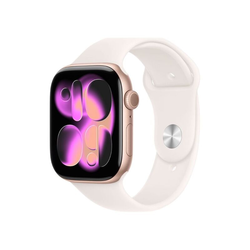 【ラッピング可】【即日発送】【新品】Apple アップル Watch Series 11 GPSモデル 46mm MEV74J/A ローズゴールド・ライトブラッシュスポーツバンド M/L