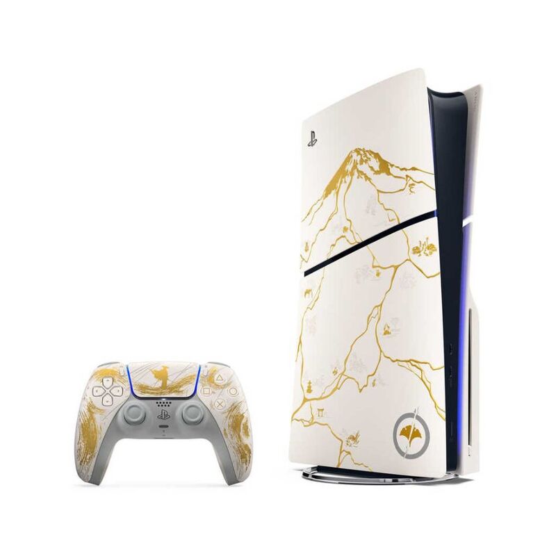 【ラッピング可】【即日発送】【新品 箱不良・シュリンク破れ品】SIE PS5 PlayStation5 プレイステーション5 2025年版 Slimモデル Ghost of Yotei ゴールド リミテッドエディション 1TB CFIJ-10029