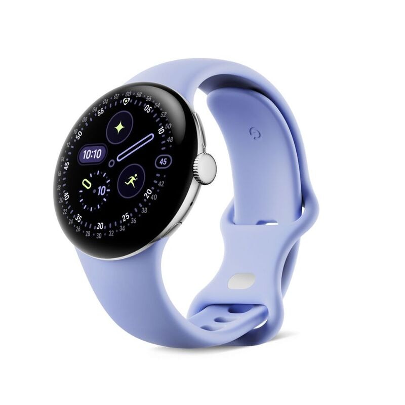 【ラッピング可】【即日発送】【新品】Google スマートウォッチ Pixel Watch 4 Wi-Fiモデル 41mm GA10840-US Polished Silver アルミケース/Iris アクティブ バンド