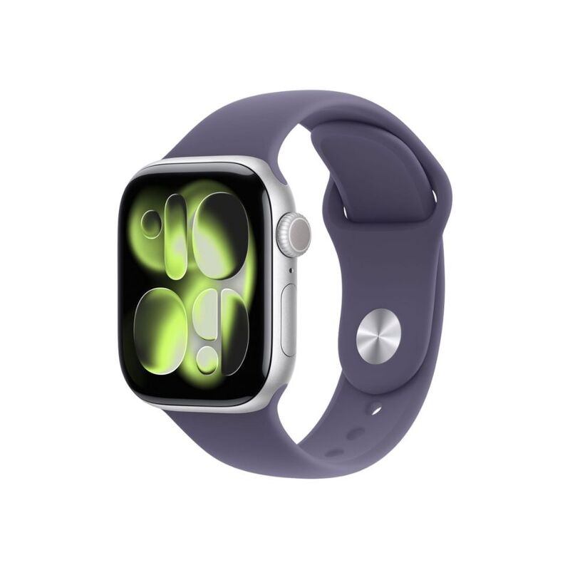 【ラッピング可】【即日発送】【新品】Apple Watch Series 11 GPSモデル 42mm MEU74J/A シルバー・パープルフォグスポーツバンド M/L