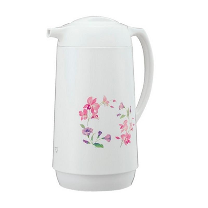 【ラッピング可】【即日発送】【新品】象印マホービン ガラスハンドポット 1.0L AG-KE10-FW リースフラワー
