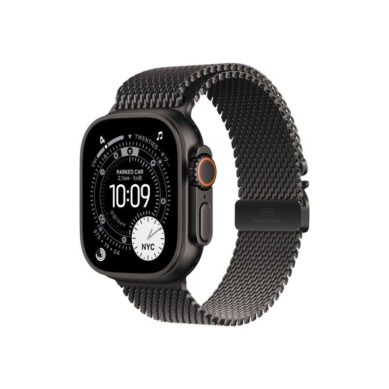 【新品】Apple Watch Ultra 3 GPS+Cellularモデル 49mm MF1N4J/A ブラック・ブラックチタニウムミラネーゼループ S