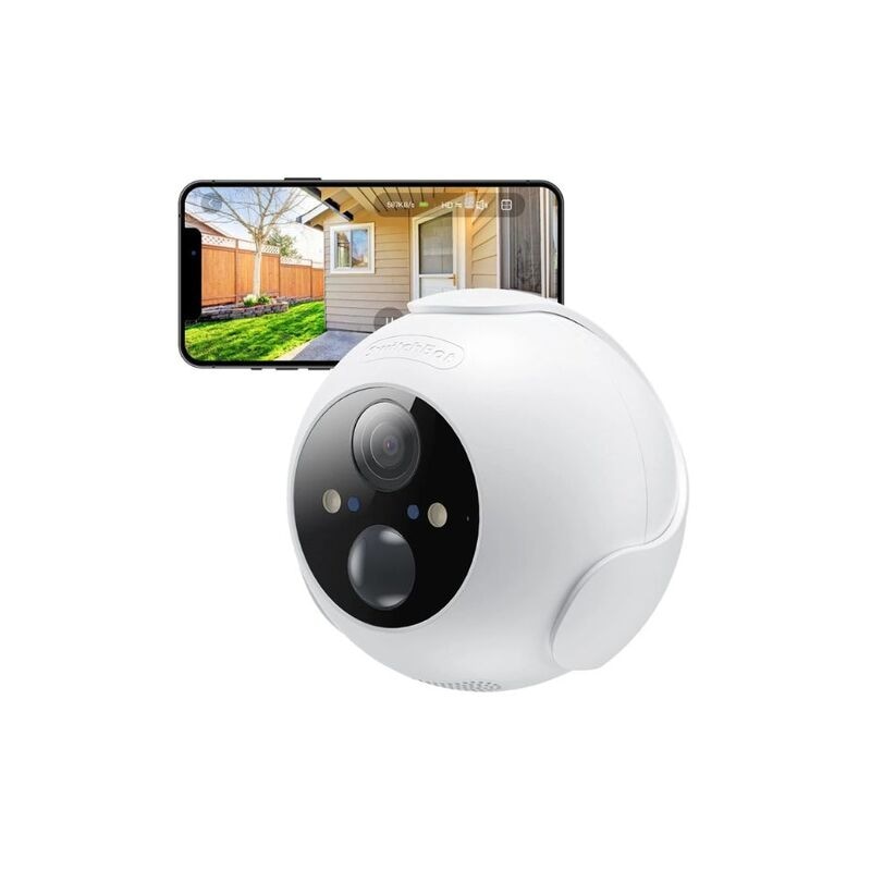 【ラッピング可】【即日発送】【新品】SwitchBot スイッチボット 防犯カメラ AI人体ペット検知 W2802000 ホワイト