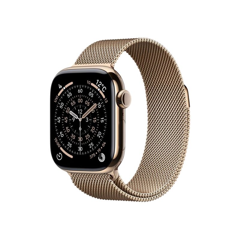 【ラッピング可】【即日発送】【新品】Apple アップル Watch Series 11 GPS+Cellularモデル 42mm MF8Y4J/A ゴールドチタニウムケース・ゴールドミラネーゼループ