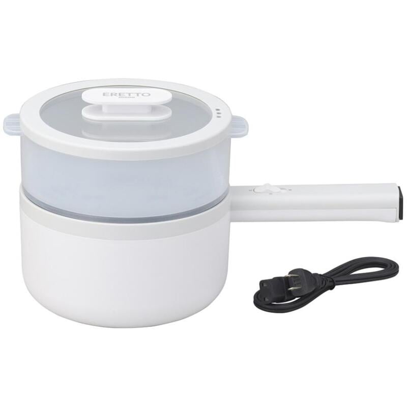 【ラッピング可】【即日発送】【新品】Tamahashi タマハシ ERETTO mono 蒸し器兼用電気片手鍋 18cm ET-113