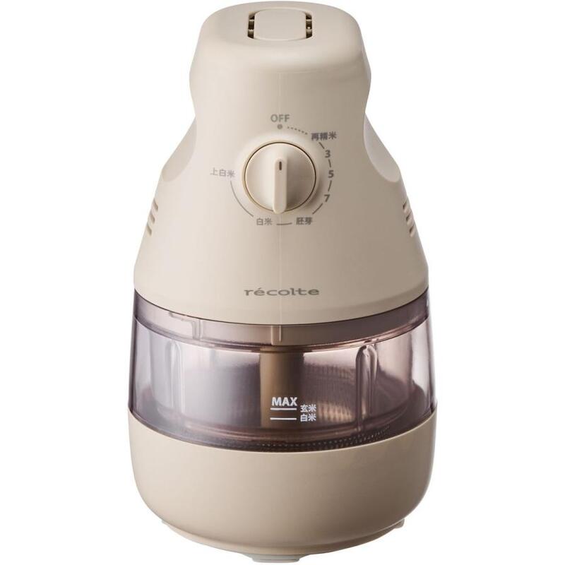 【ラッピング可】【即日発送】【新品】recolte レコルト コンパクト精米機 RRP-1(W) クリームホワイト