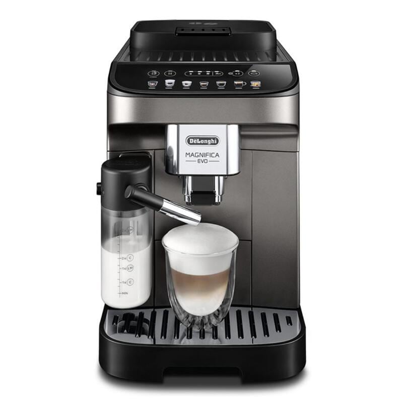 【新品 開封済み未使用品】DeLonghi デロンギ 全自動コーヒーマシン マグニフィカ イーヴォ ECAM29081XTB チタニウムブラック