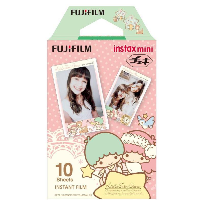 【メール便発送】【新品】FUJIFILM instax mini チェキ用フィルム 絵柄入りフレーム キキ&ララ 10枚入