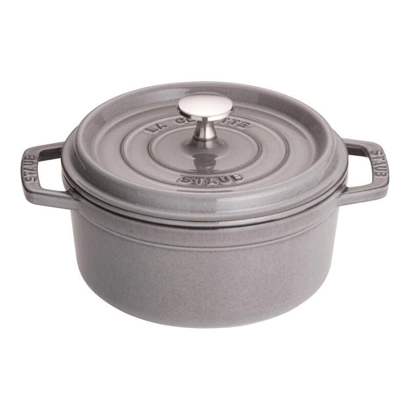 【ラッピング可】【即日発送】【新品】STAUB ストウブ 鍋 ストウブ　ピコ・ココットラウンド 18cm 40509-484 グレー