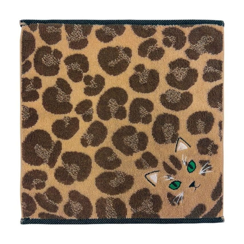 【ラッピング可】【メール便発送】【即日発送】【新品】Uchinoko mate ハンカチ 今治タオル 毛並み にゃんこシリーズ UNJ-806 ロゼット(ブラウン)