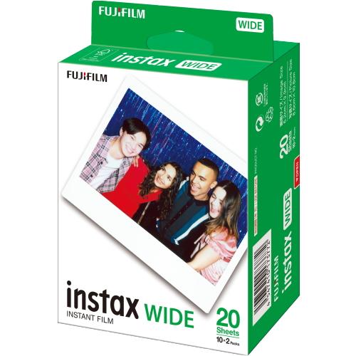 【メール便発送】【新品】FUJIFILM 富士フイルム チェキフイルム INSTAX WIDE 20枚入