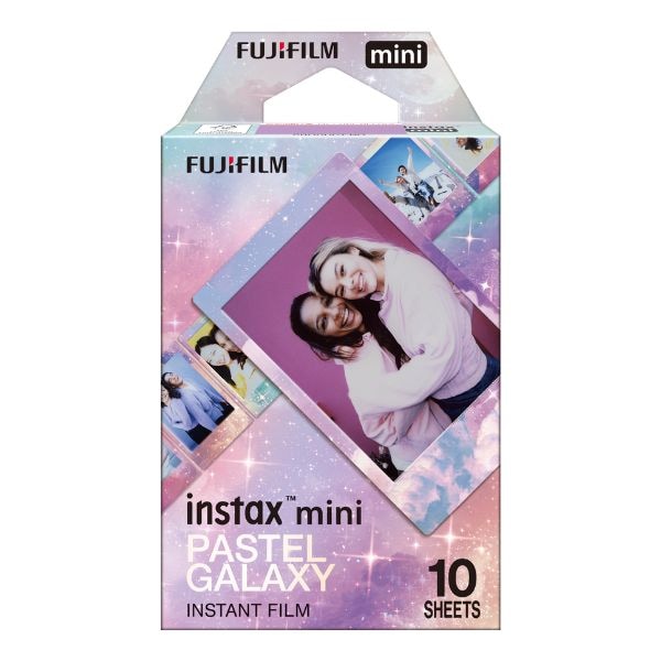 【メール便発送】【新品】FUJIFILM 富士フイルム チェキ専用フィルム instax mini Film 絵柄入りフレームタイプ PASTEL GALAXY パステルギャラクシー 10枚入り
