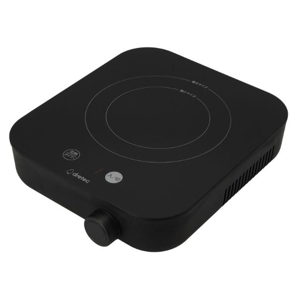 【ラッピング可】【即日発送】【新品】dretec ドリテック 卓上 IHクッカー ピッコリスト DI-231BK ブラック