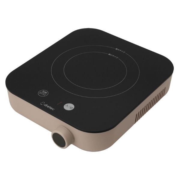 【ラッピング可】【即日発送】【新品】dretec ドリテック 卓上 IHクッカー ピッコリスト DI-231BE ベージュ