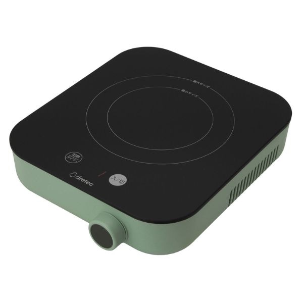 【ラッピング可】【即日発送】【新品】dretec ドリテック 卓上 IHクッカー ピッコリスト DI-231GN グリーン