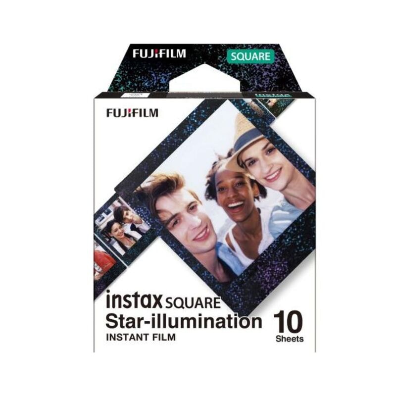【ラッピング可】【即日発送】【新品】FUJIFILM 富士フイルム インスタントカラーフィルム instax SQUARE Film STAR ILLUMI 10枚