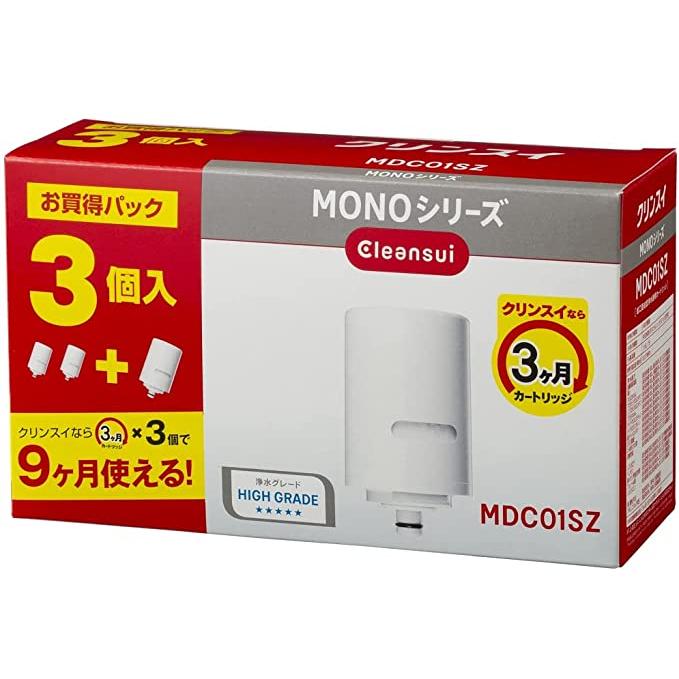 【ラッピング可】【即日発送】【新品】三菱ケミカル・クリンスイ cleansui 蛇口直結型浄水器 カートリッジ MDC01SZ 3個入