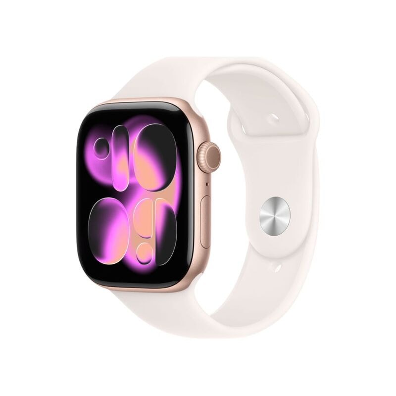 【ラッピング可】【即日発送】【新品】Apple Watch Series 11 GPS+Cellularモデル 46mm MFCJ4J/A ローズゴールド・ライトブラッシュスポーツバンド M/L
