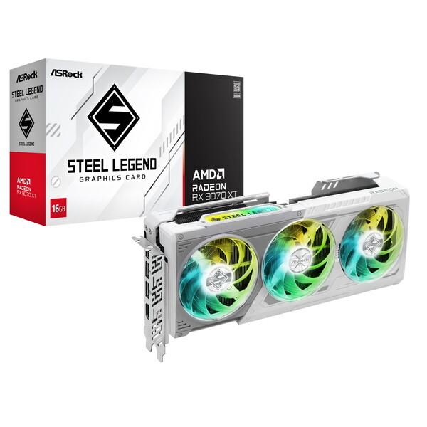 【ラッピング可】【即日発送】【新品】ASRock アスロック グラフィックボード Radeon RX 9070 XT Steel Legend RX9070XTSL16G