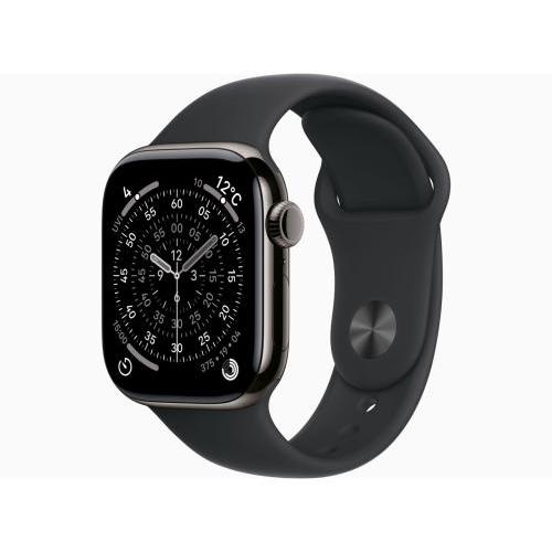 【ラッピング可】【即日発送】【新品】Apple Watch Series 11 GPS+Cellularモデル 42mm MF8T4J/A スレートチタニウムケース ブラックスポーツバンド M/L