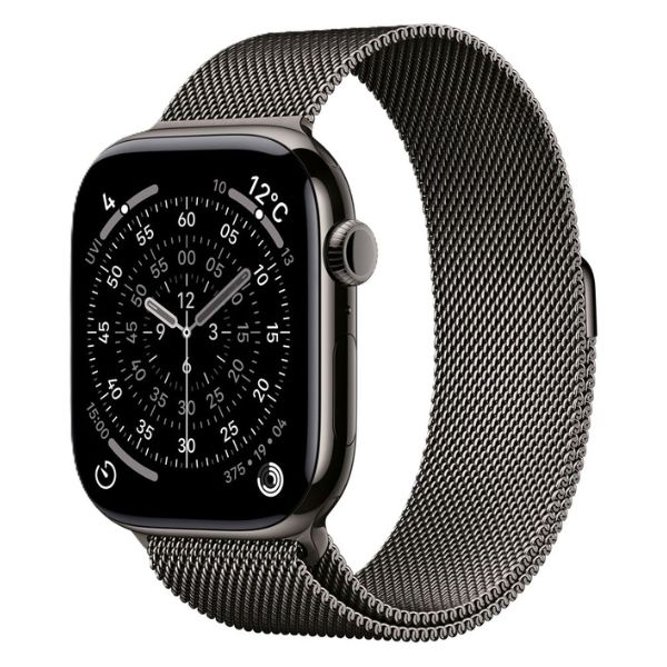 【ラッピング可】【即日発送】【新品】Apple Watch Series 11 GPS+Cellularモデル 46mm MFD34J/A スレートチタニウムケース・スレートミラネーゼループ S/M