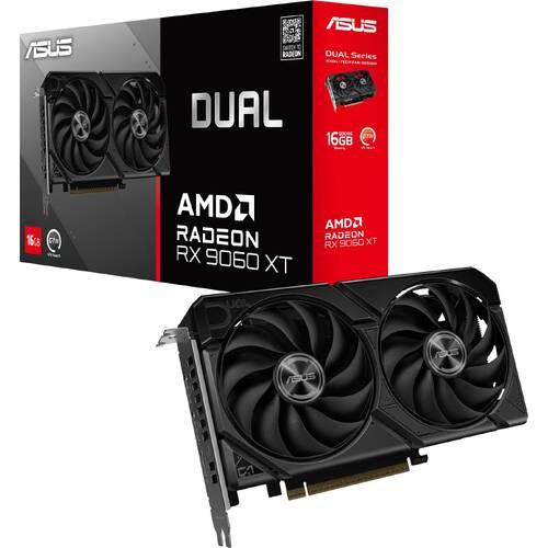 【ラッピング可】【即日発送】【新品】ASUS エイスース グラフィックボード PCIExp 16GB DUAL-RX9060XT-16G