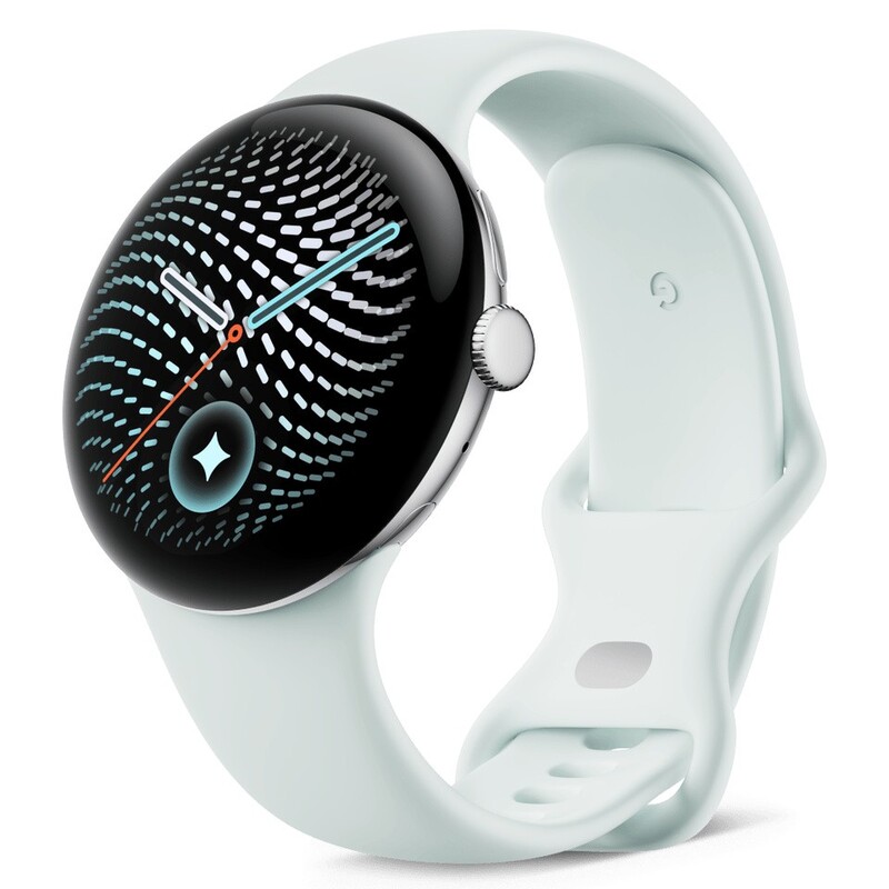 【ラッピング可】【即日発送】【新品】Google グーグル スマートウォッチ Pixel Watch 5 Wi-Fiモデル 45mm GA10892-US Polished Silver アルミケース/Fog アクティブ バンド
